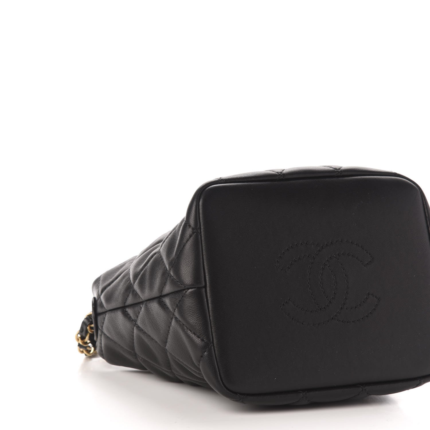 Chanel Lambskin Quilted Small Perfect Meeting Hobo Black 8 of 11