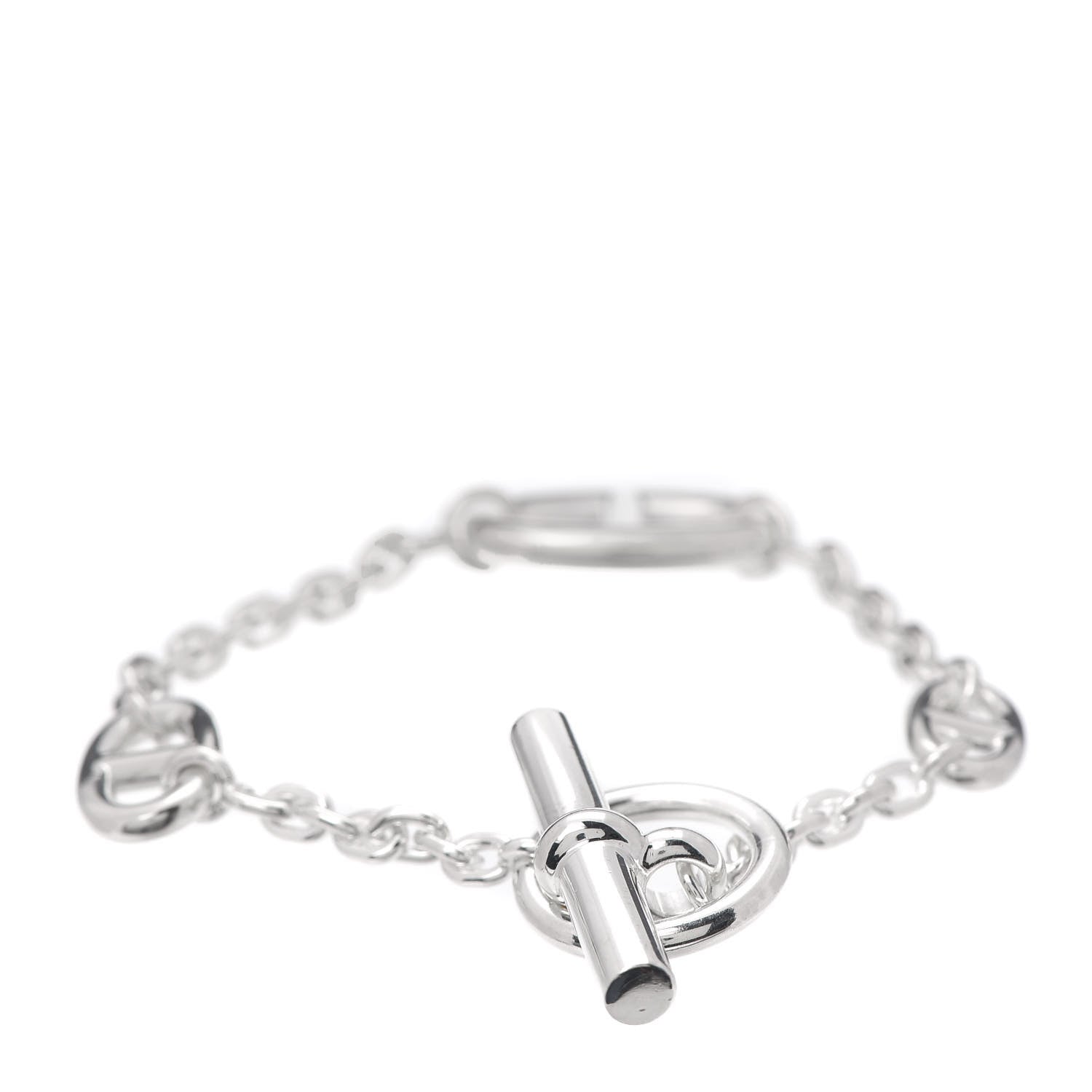 Hermes Sterling Silver Farandole Bracelet LG 3 of 6