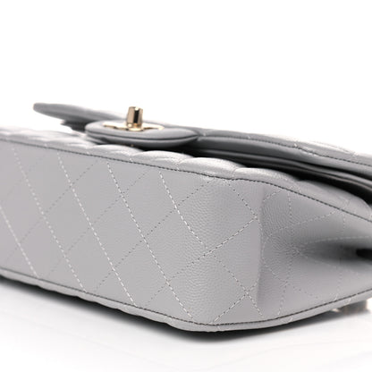 Chanel Caviar Quilted Small Double Flap Grey 9 of 10