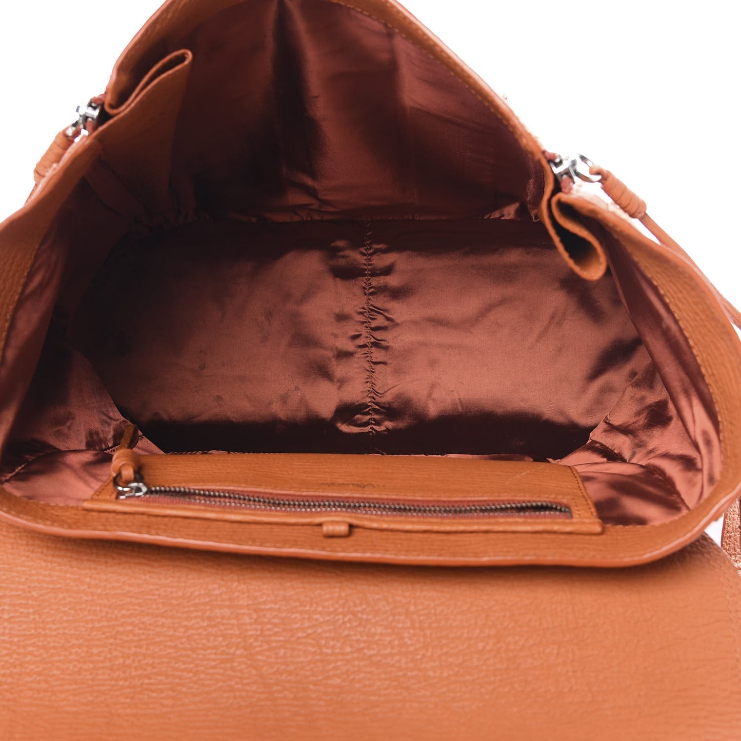 3.1 Textured Calfskin Large Pashli Satchel Mandarin