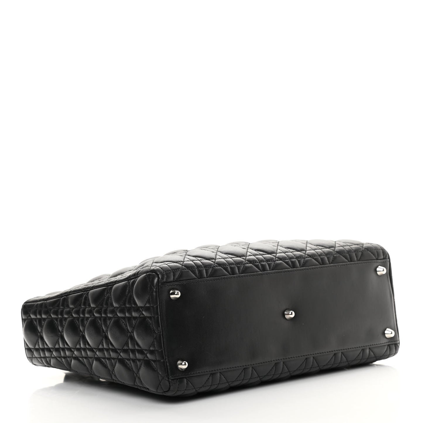 Lambskin Cannage Large Lady Dior Black