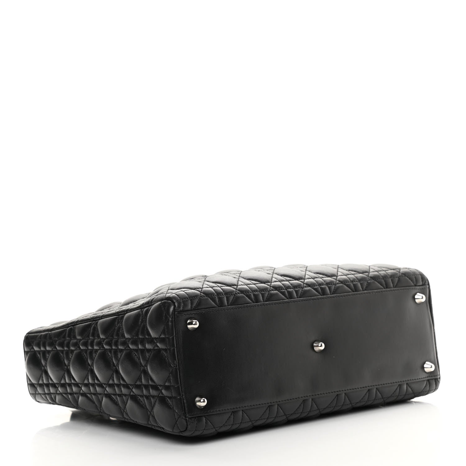 Christian Dior Lambskin Cannage Large Lady Dior Black 4 of 16