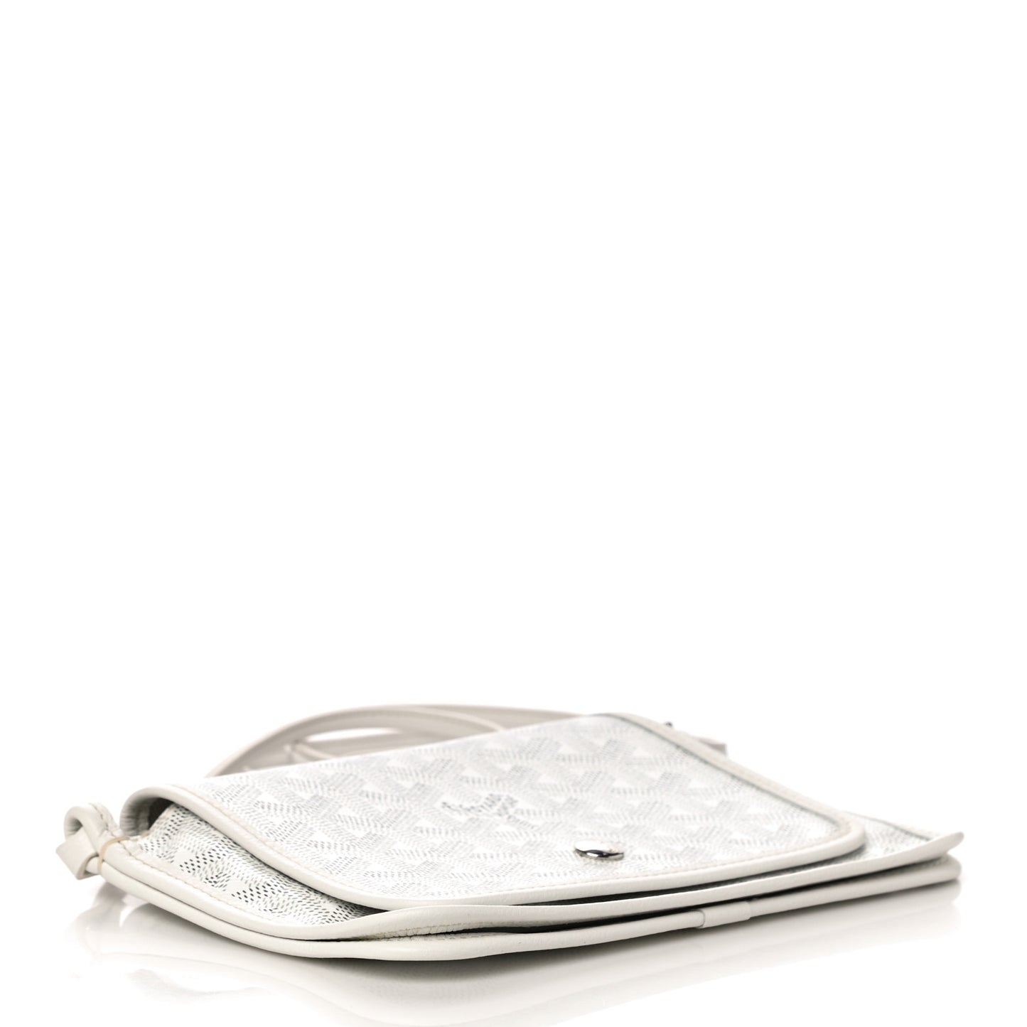 Goyardine Plumet Wallet Clutch White