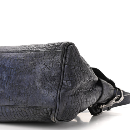 Mulberry Metallic Shrunken Calfskin Alexa Midnight Blue 9 of 10
