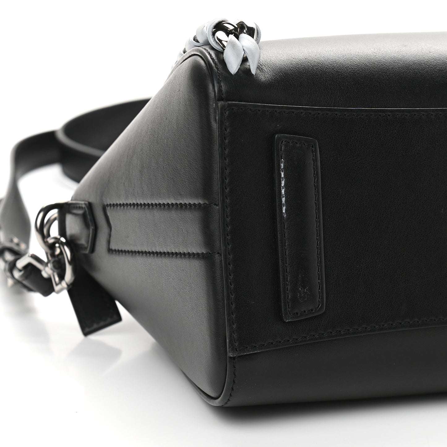 Smooth Calfskin Mini Chain Weave Antigona Black