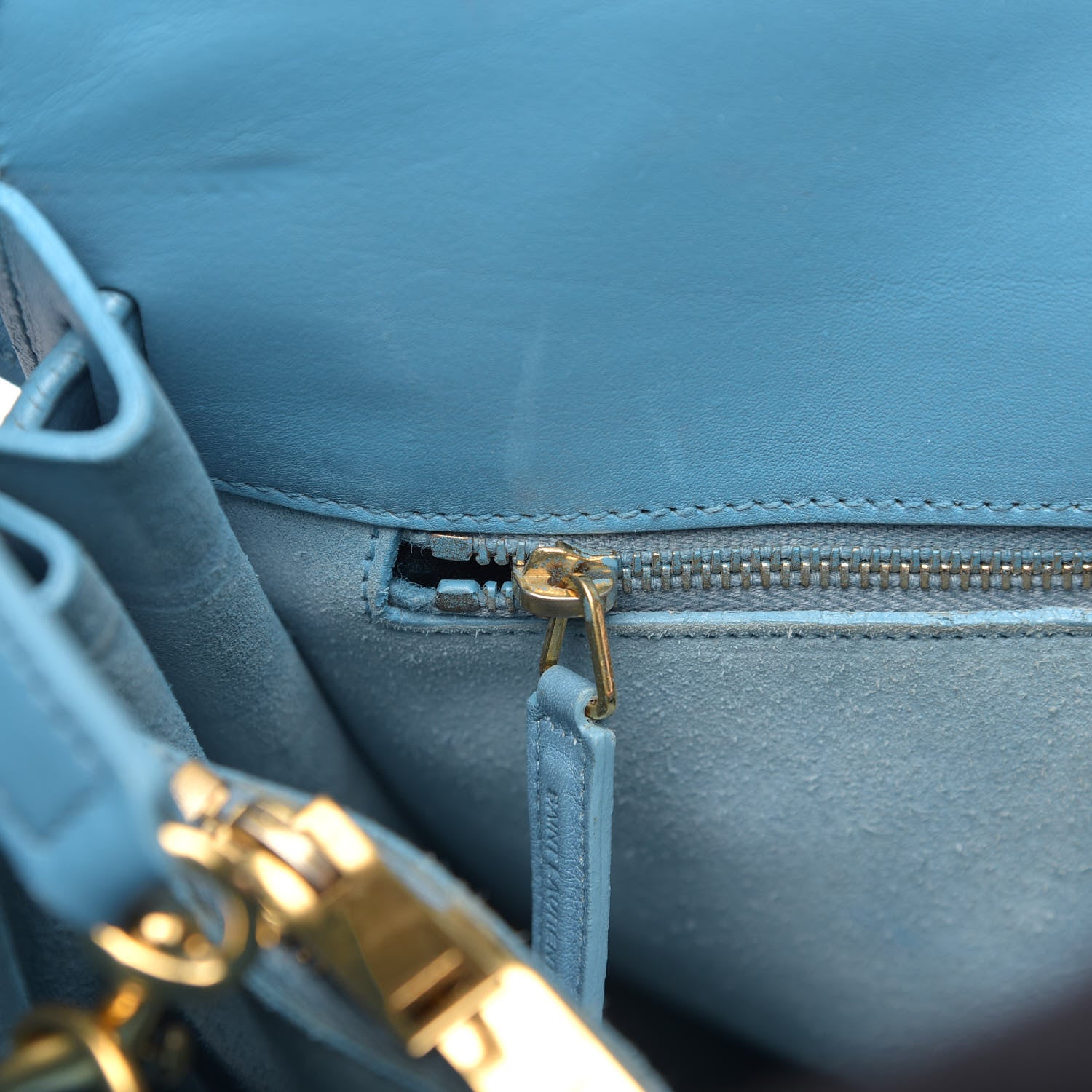 Saint Laurent Calfskin Small Sac De Jour Light Blue 16 of 17