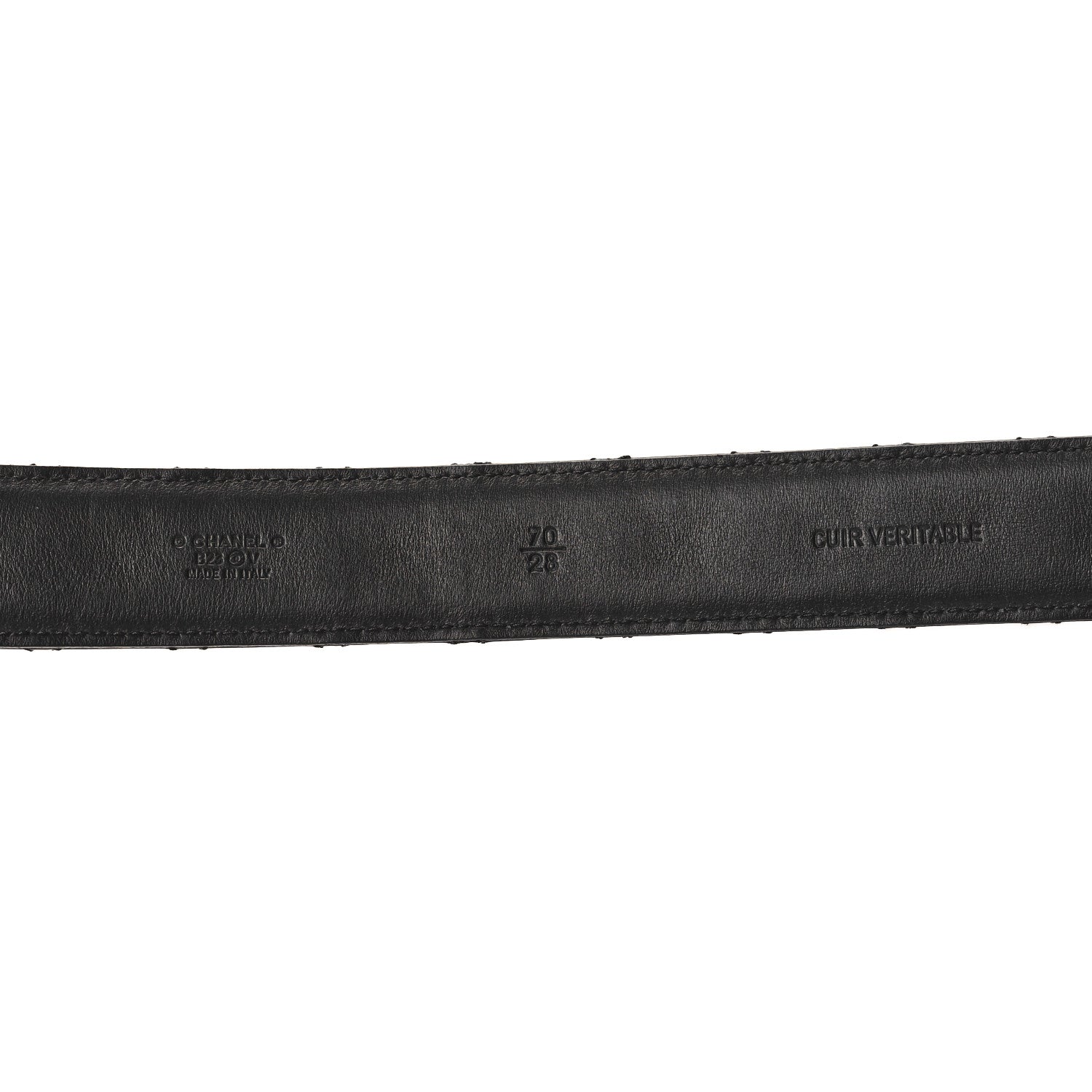 Chanel Calfskin Quilted CC Chain Belt 70 28 Black 5 of 6