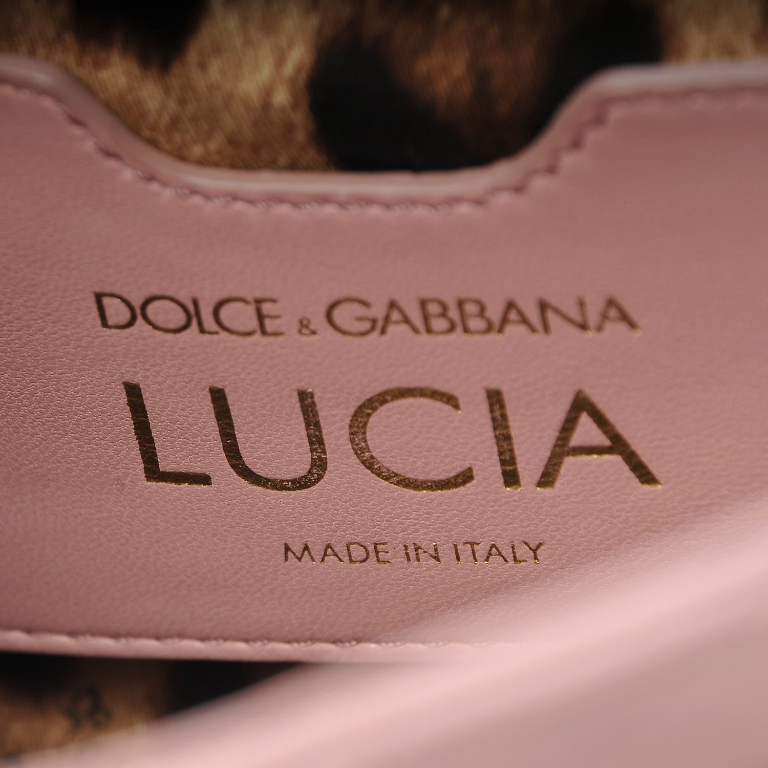 Dolce & Gabbana Lambskin Watersnake Embellished Lucia Shoulder Bag Rosa 7 of 9