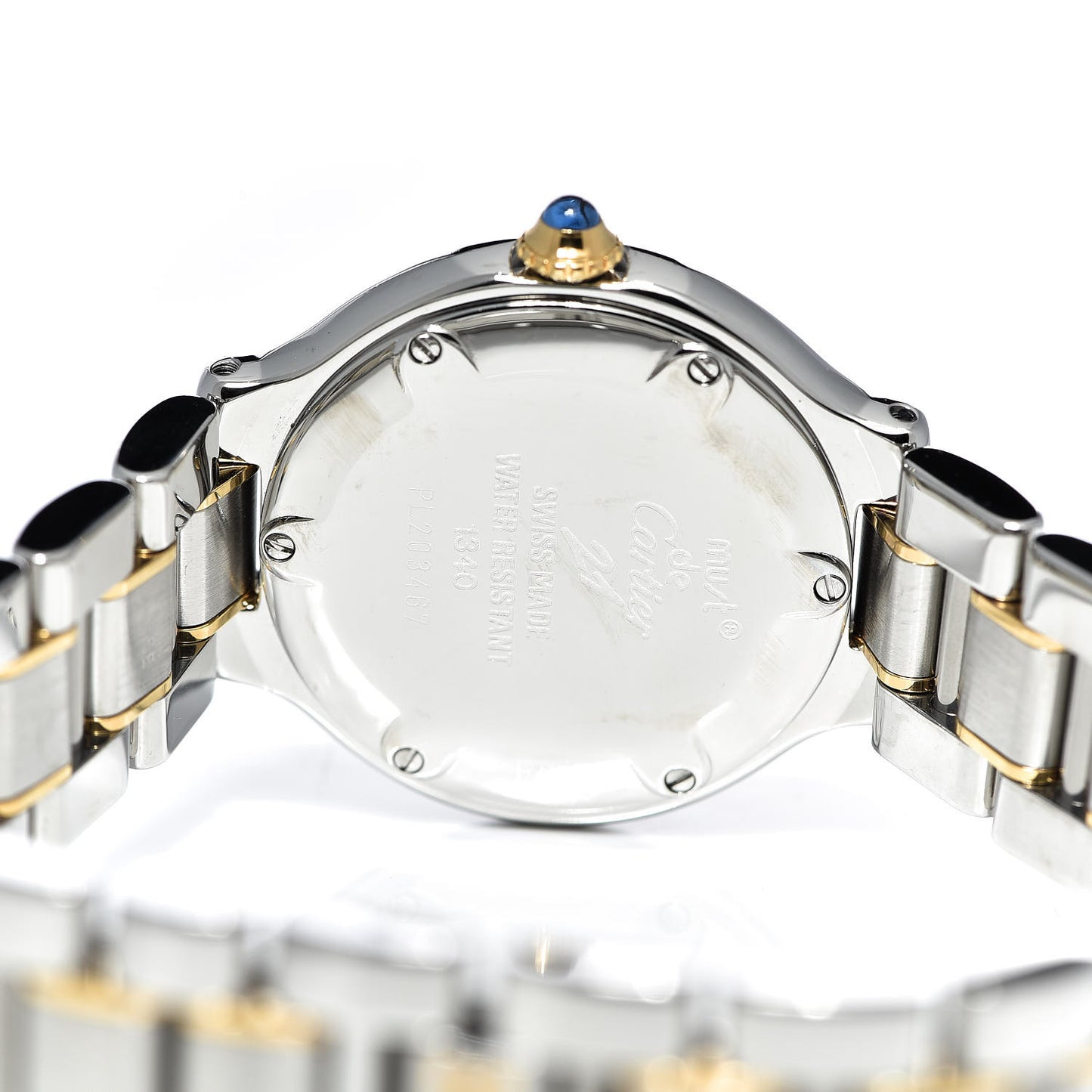 Stainless Steel 18K Yellow Gold 28mm Must De 21 Quartz Watch