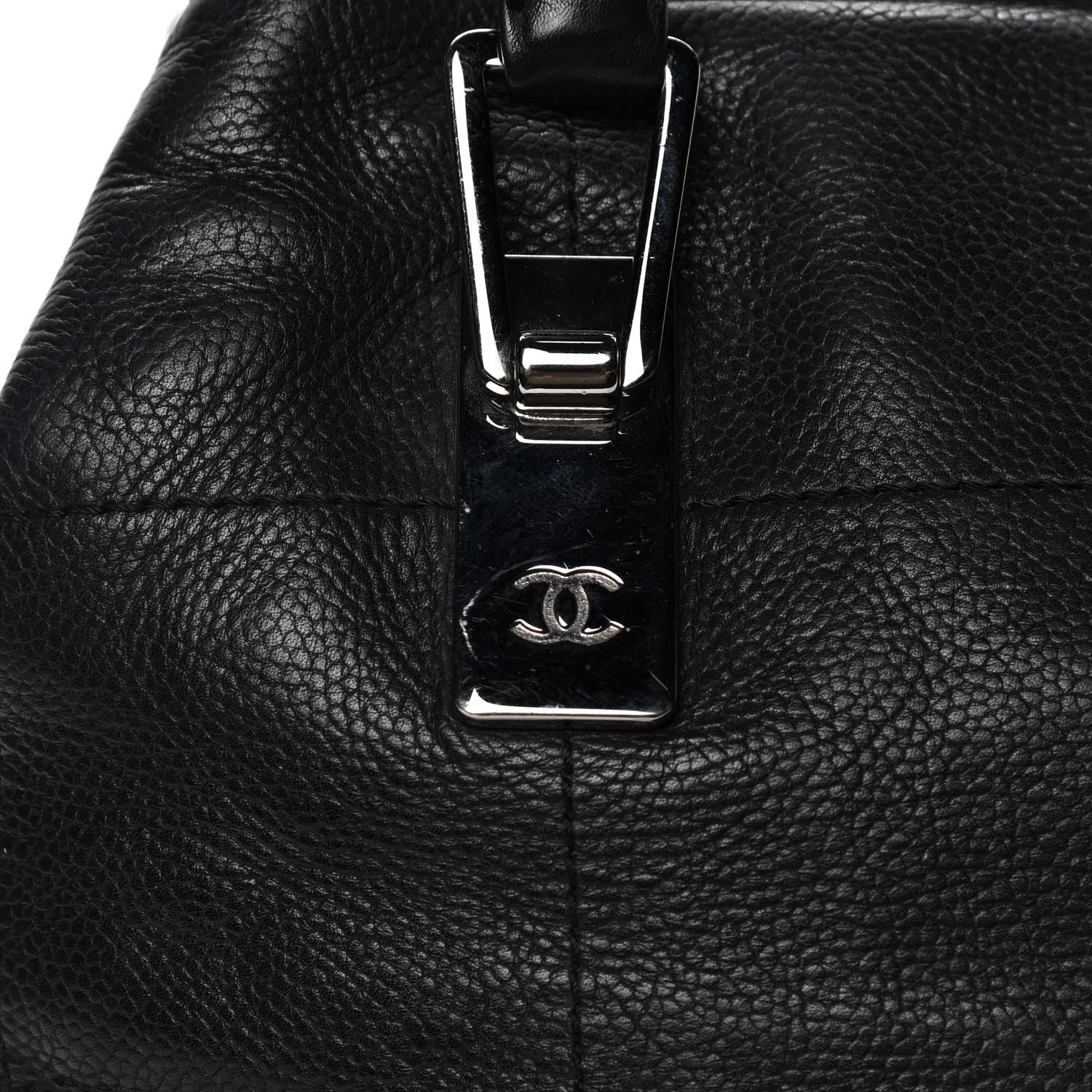 Chanel Caviar Square Stitched Medium Tote Black 5 of 5