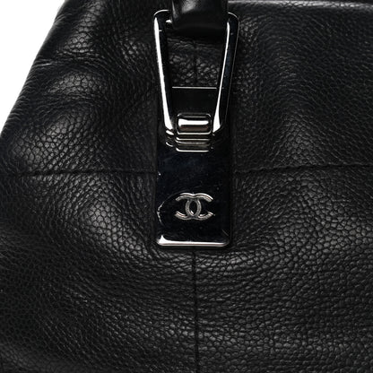 Chanel Caviar Square Stitched Medium Tote Black 5 of 5
