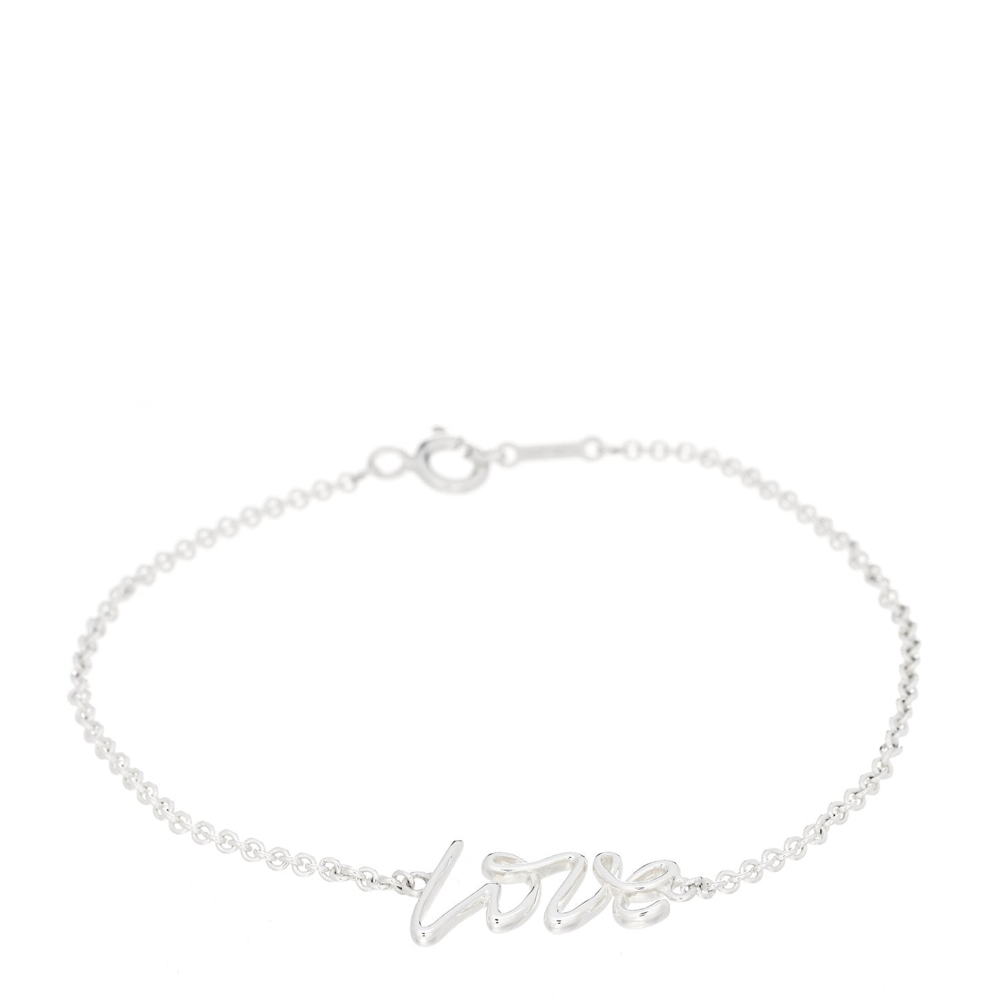 Sterling Silver Graffiti Love Bracelet