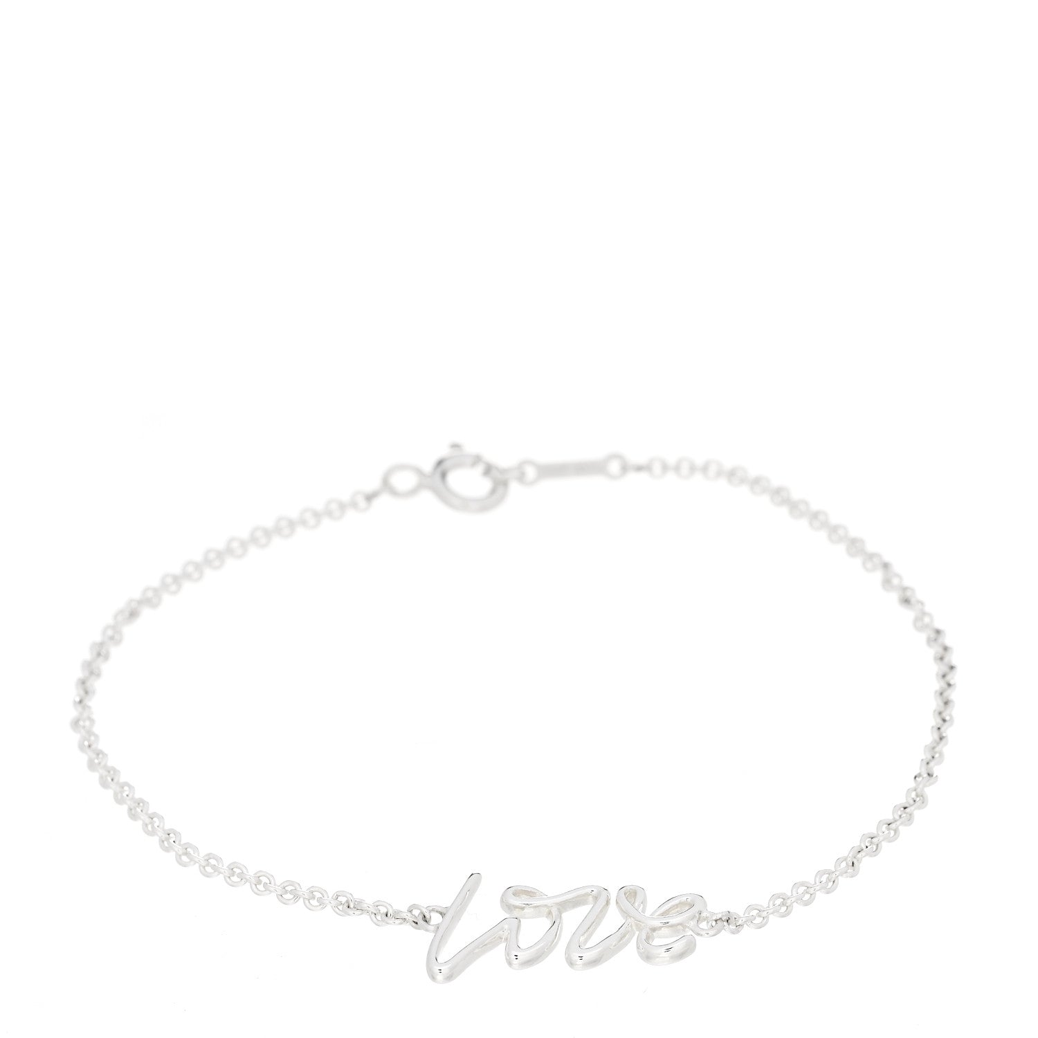 Tiffany Sterling Silver Graffiti Love Bracelet 1 of 4