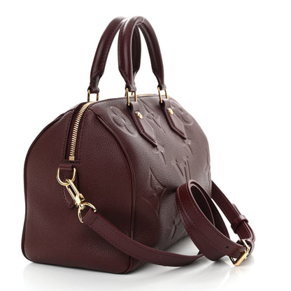 Louis Vuitton Empreinte Monogram Giant Speedy Bandouliere 25 Wine 3 of 9