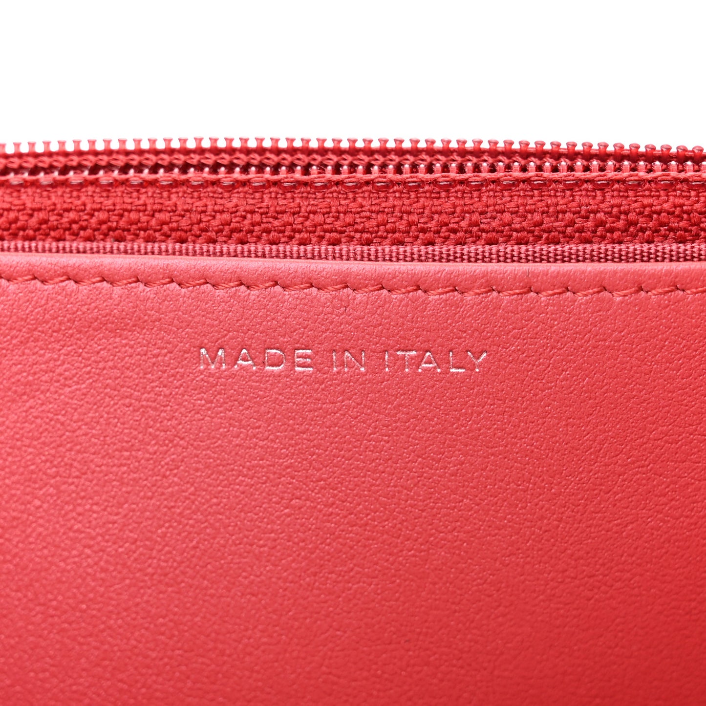 Goatskin Camellia Embossed Wallet On Chain WOC Pink