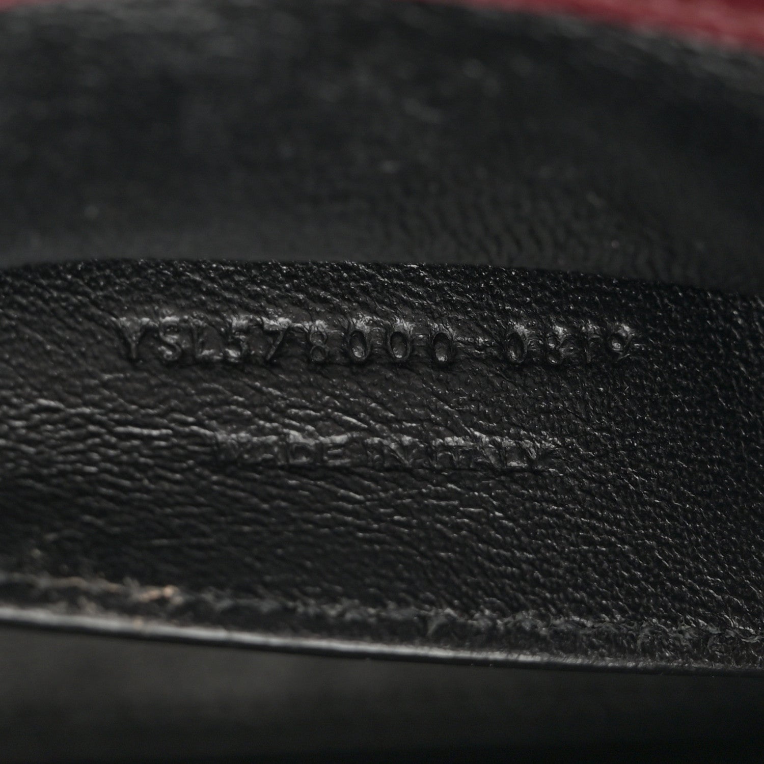 Saint Laurent Grain de Poudre Medium Classic Monogram Cassandra Top Handle Rouge Legion 8 of 16