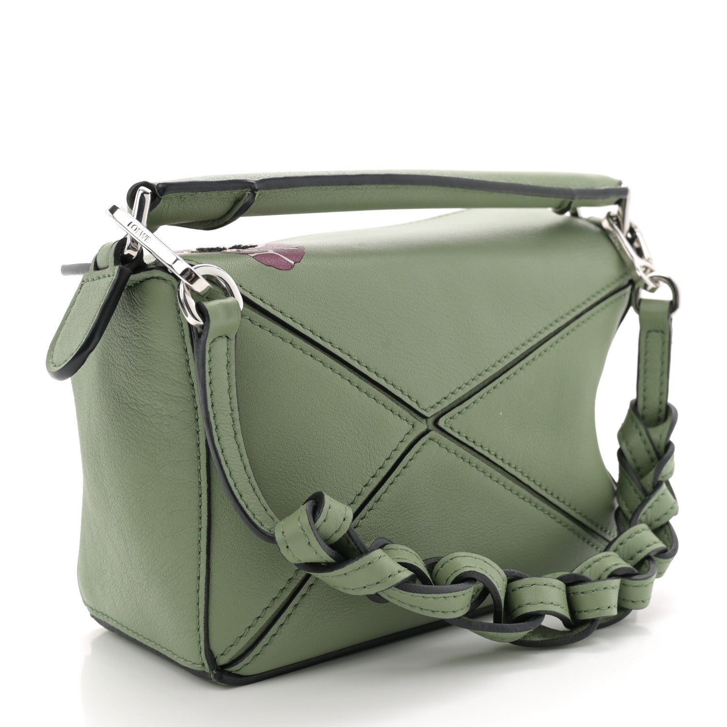 Loewe Calfskin Mini Pansies Puzzle Bag Rosemary 3 of 10