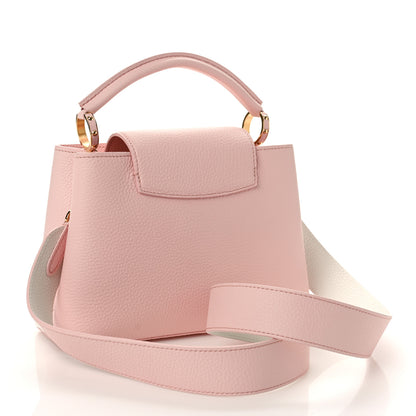Louis Vuitton Taurillon Monogram Flower Capucines BB Pink Creme 3 of 8