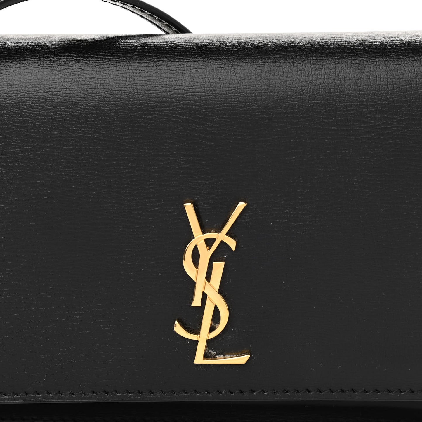 Smooth Calfskin Monogram Phone Holder Crossbody Black