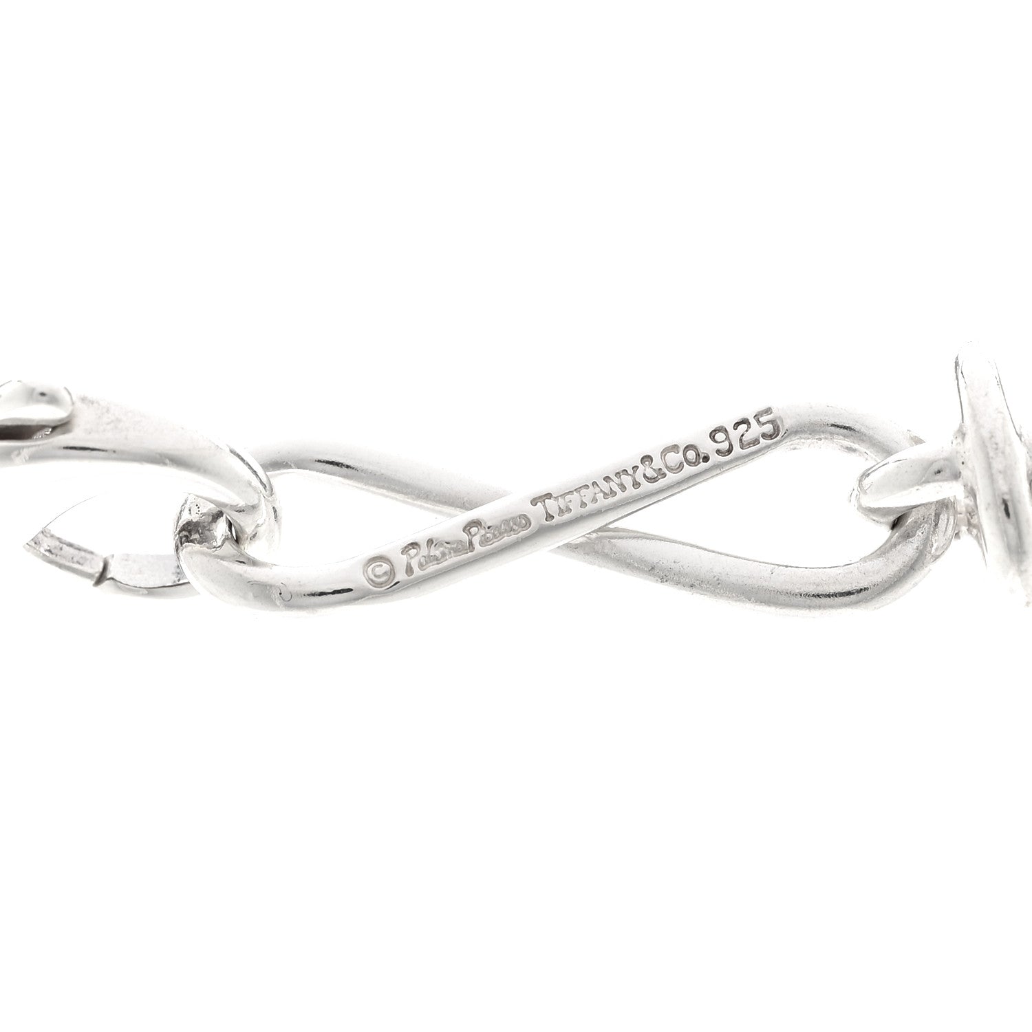 Tiffany Sterling Silver 18K Yellow Gold Paloma Picasso Twist Chain Necklace 5 of 6