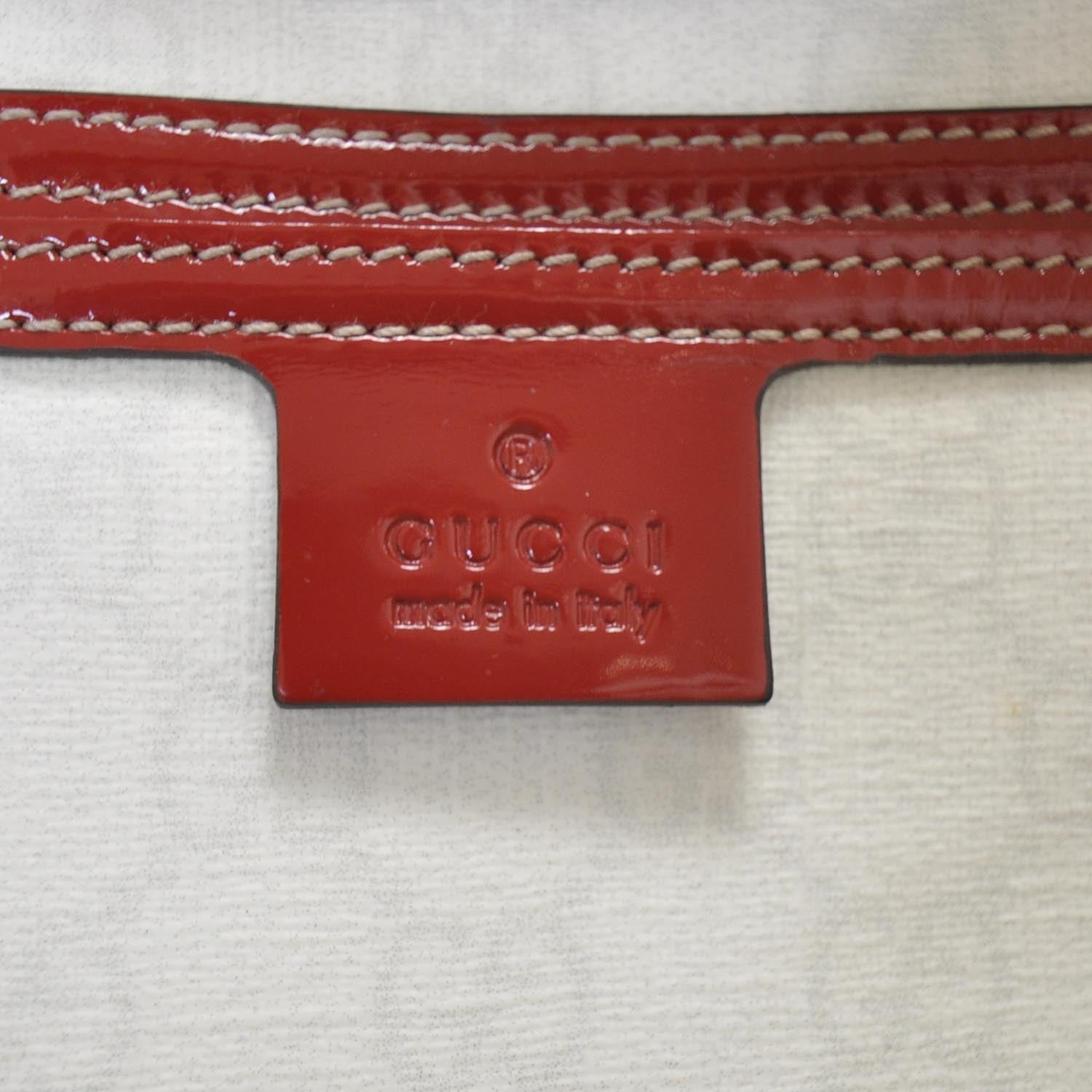 Gucci GG Plus Monogram Tattoo Heart Medium Joy Tote Off White Red 8 of 9