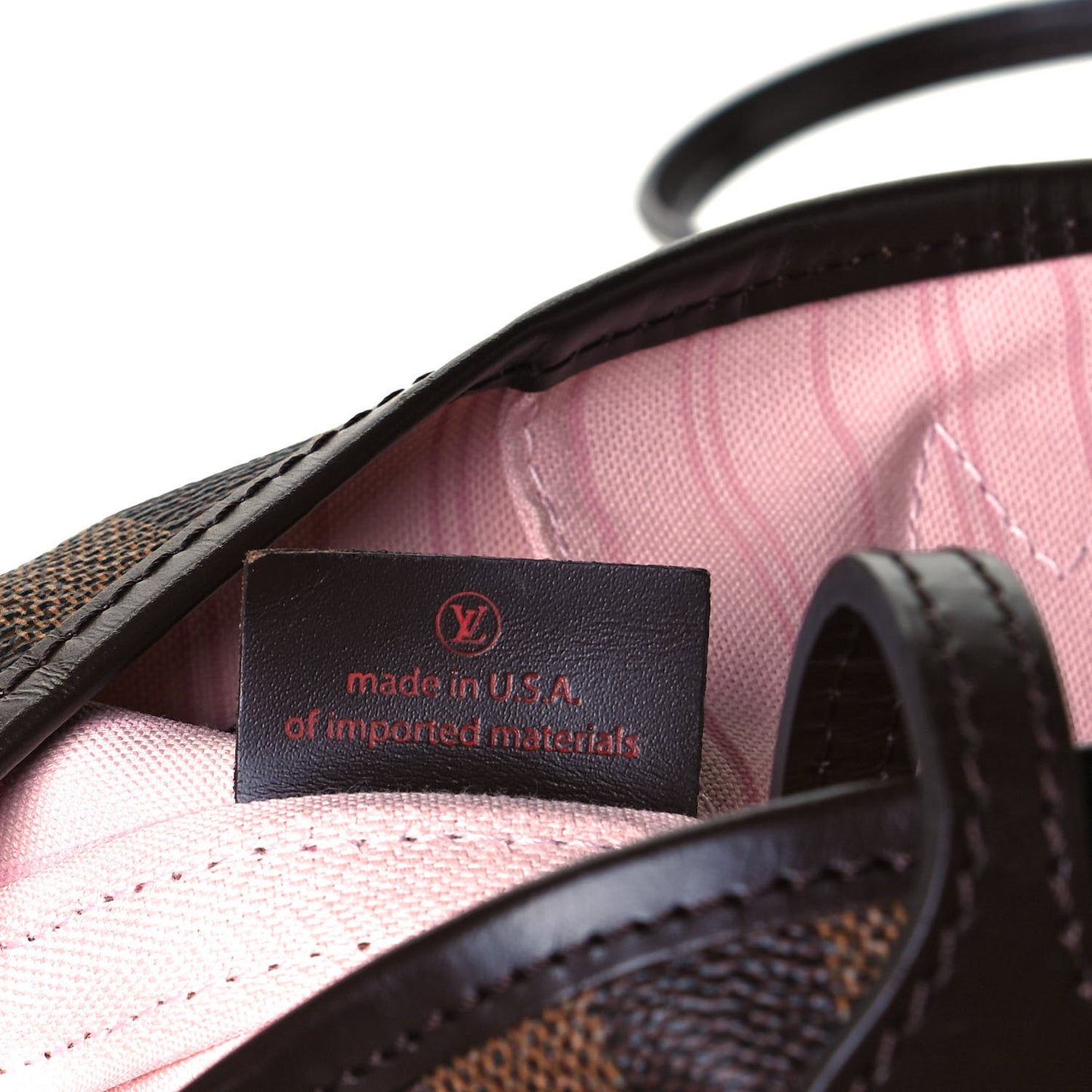 Damier Ebene Neo Neverfull MM Rose Ballerine