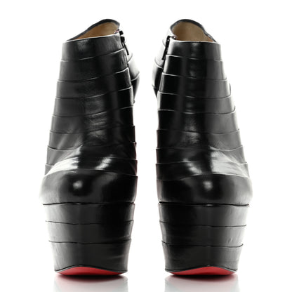 Christian Louboutin Patent Calfskin 160 Platform Ankle Booties 36.5 Black 2 of 8