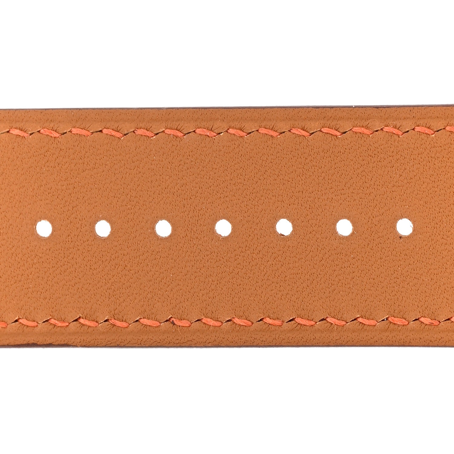 Hermes Epsom 42mm Apple Watch Single Tour Band Feu 4 of 10