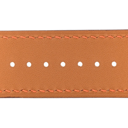 Hermes Epsom 42mm Apple Watch Single Tour Band Feu 4 of 10
