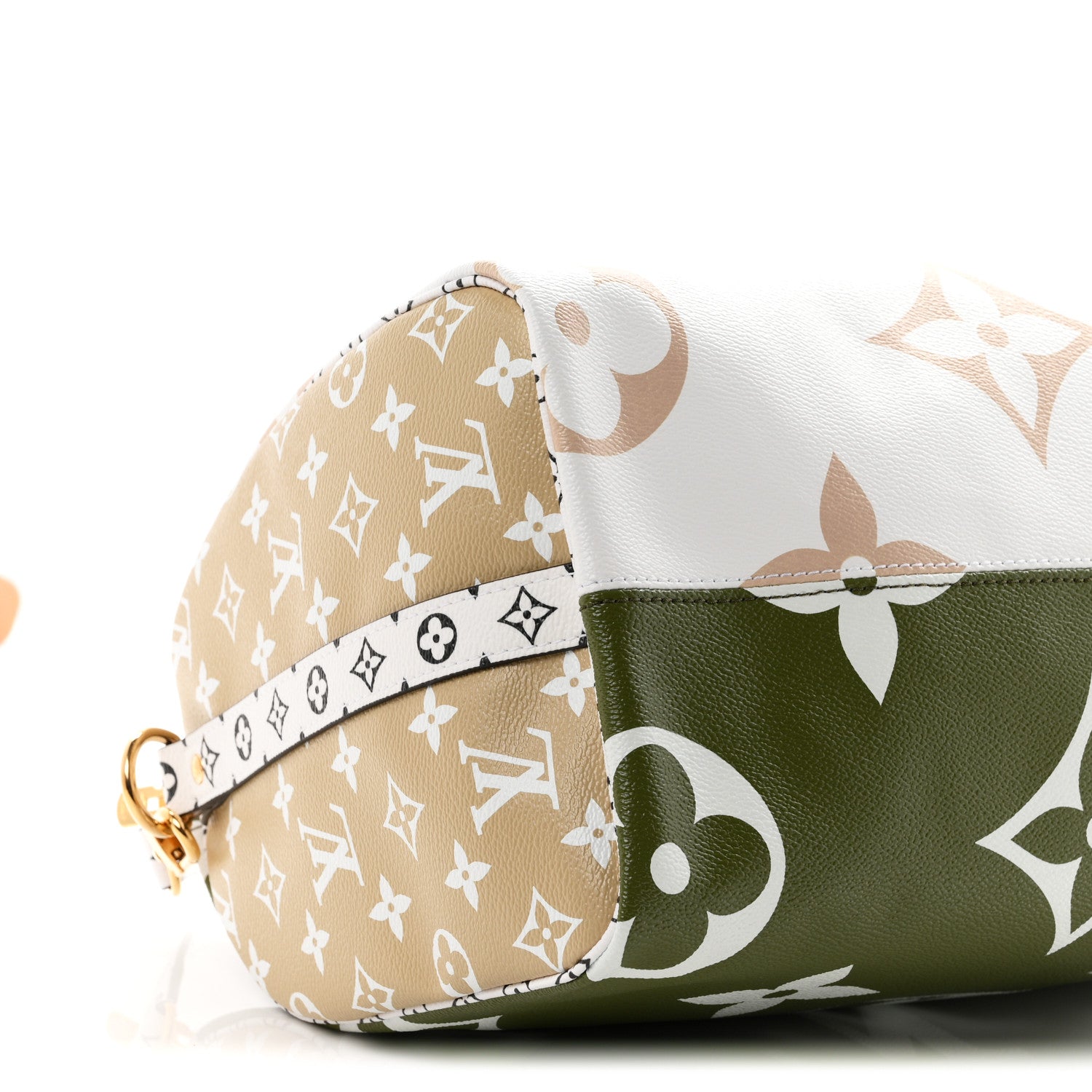 Louis Vuitton Monogram Giant Speedy Bandouliere 30 Kaki Beige 8 of 9