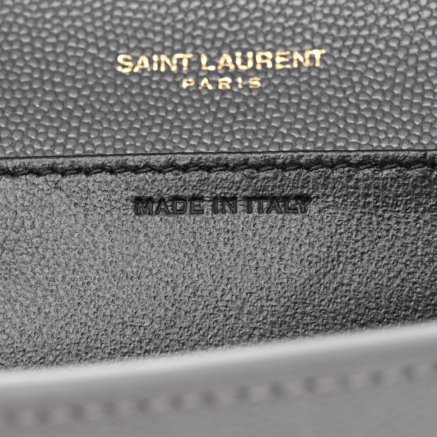 Saint Laurent Grain De Poudre Uptown Chain Wallet Storm 8 of 12