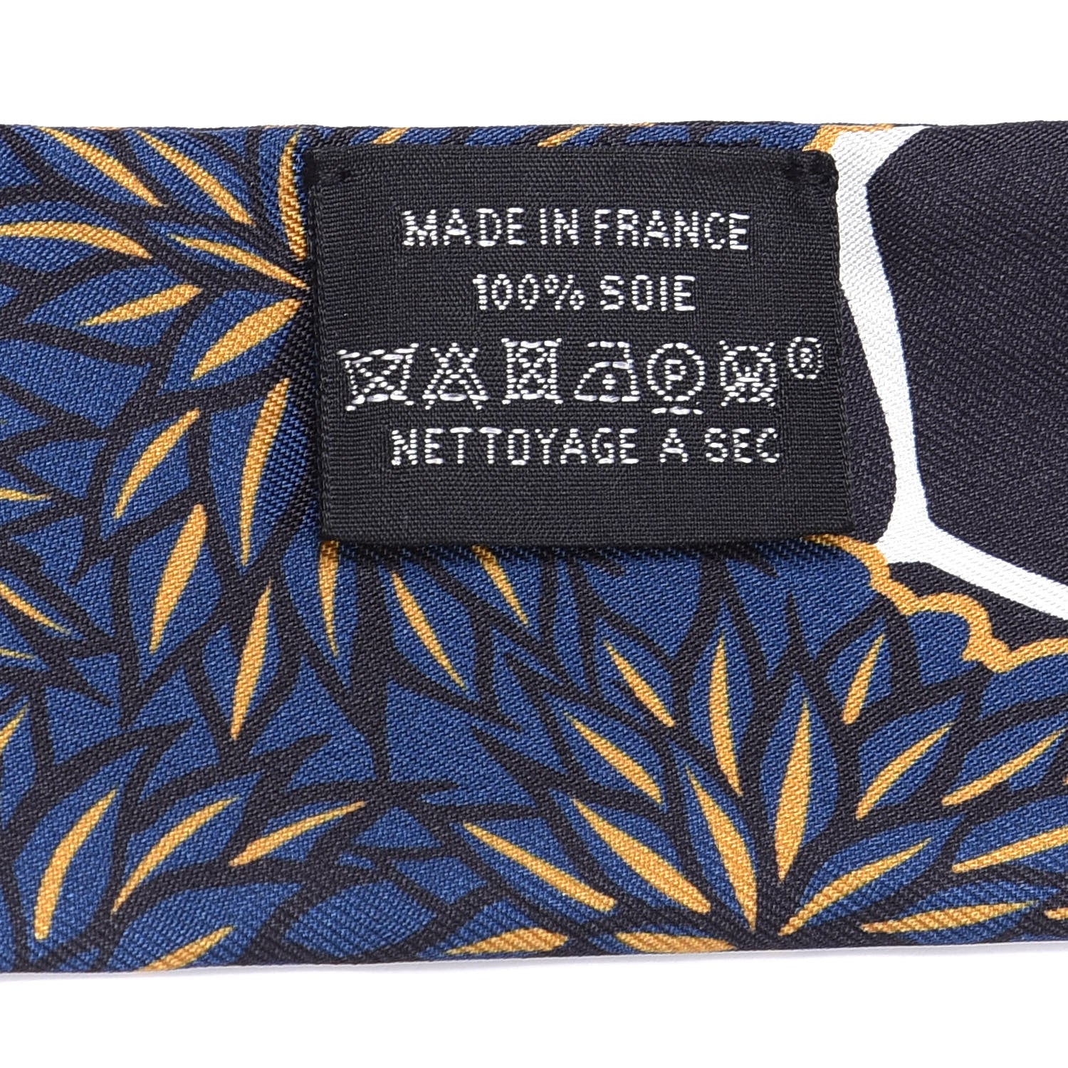 Hermes Silk Three Graces Twilly Black Gold Taupe 3 of 4
