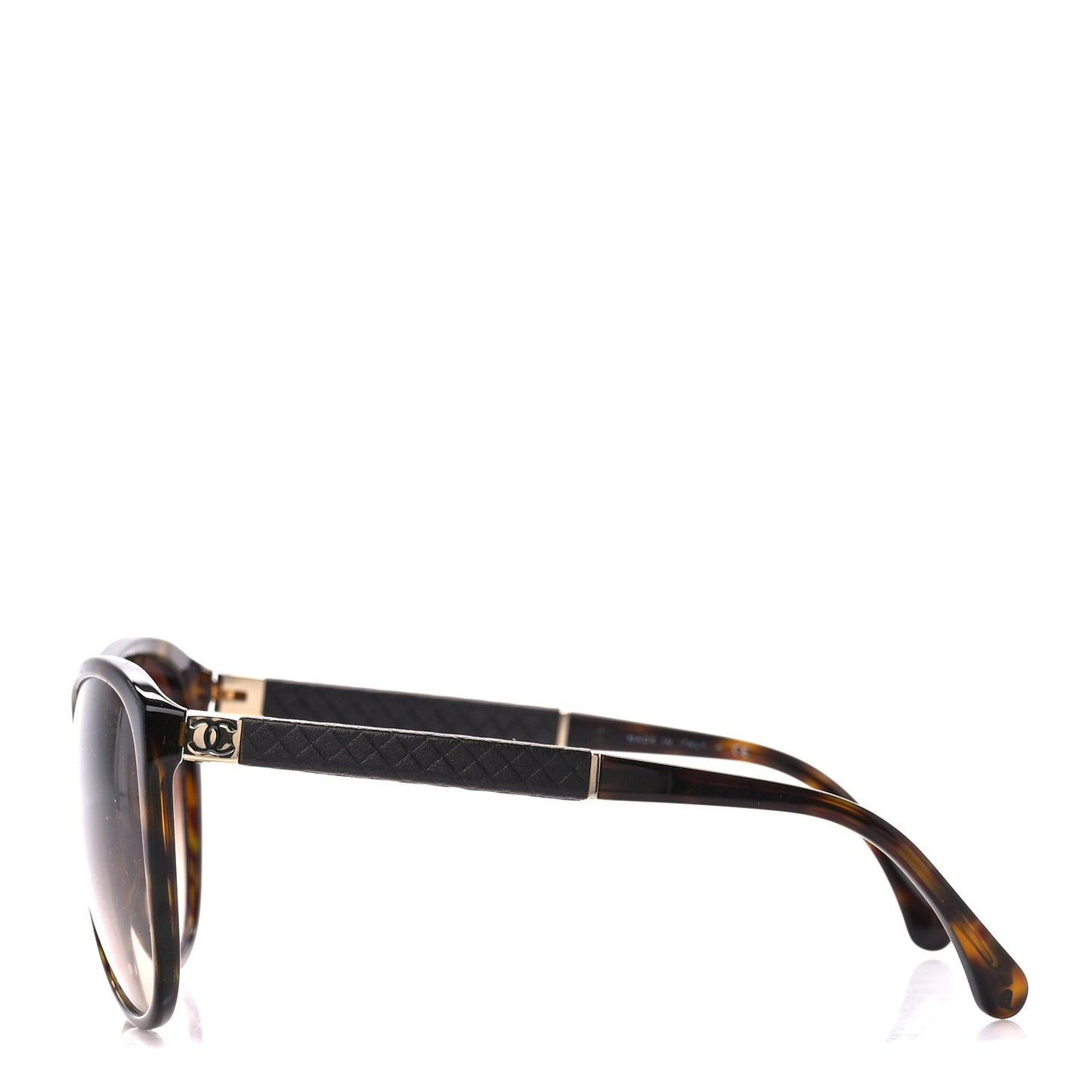Acetate Quilted CC Sunglasses 5225-Q Tortoise