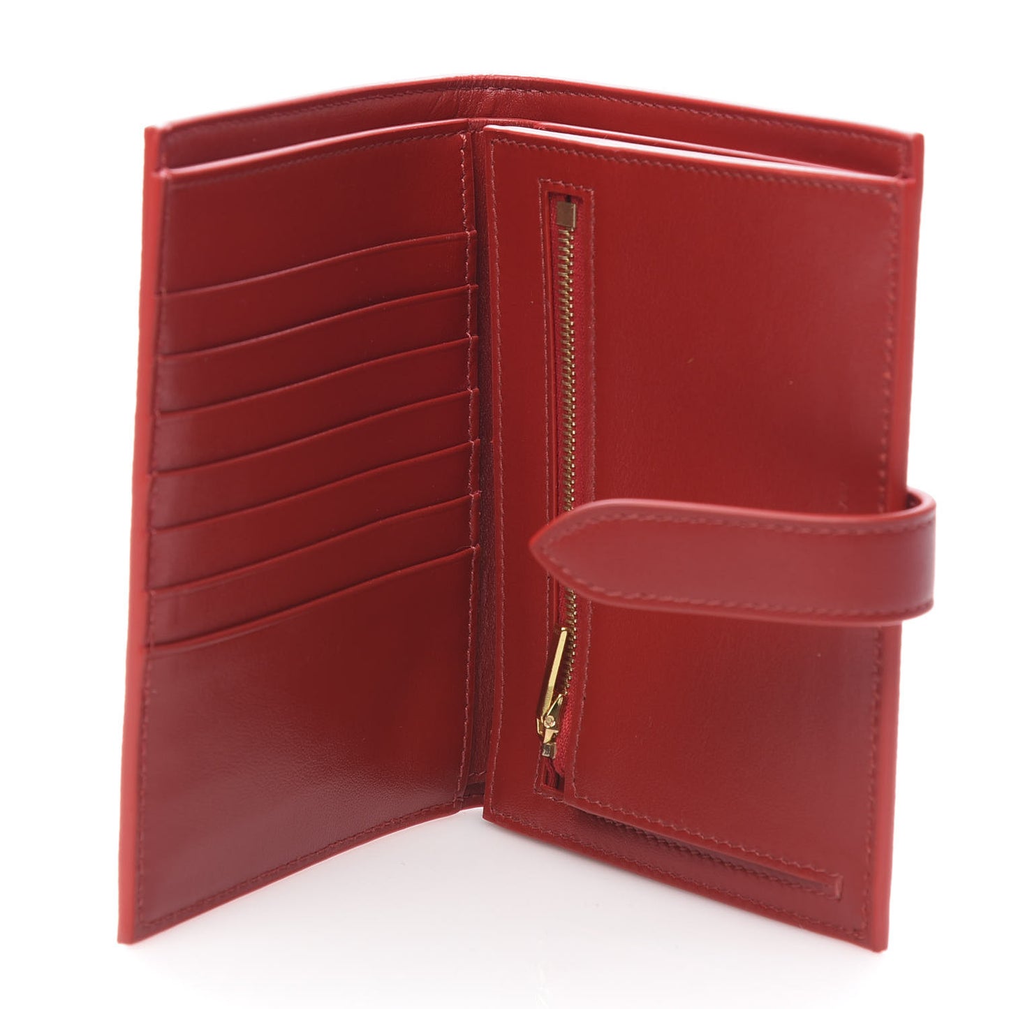 Grained Calfskin Medium Multifunction Strap Wallet