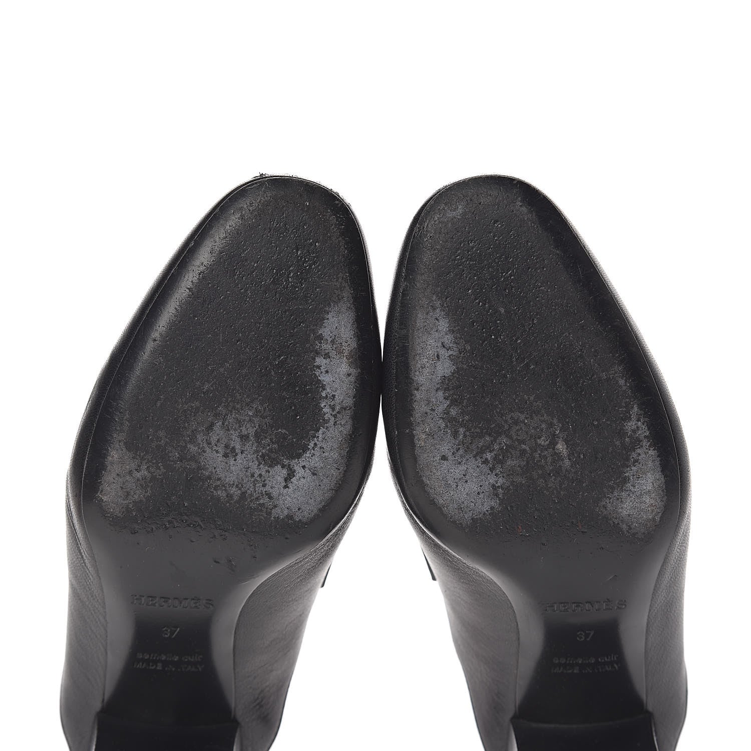 Hermes Goatskin Paradis Mules 37 Black 8 of 11