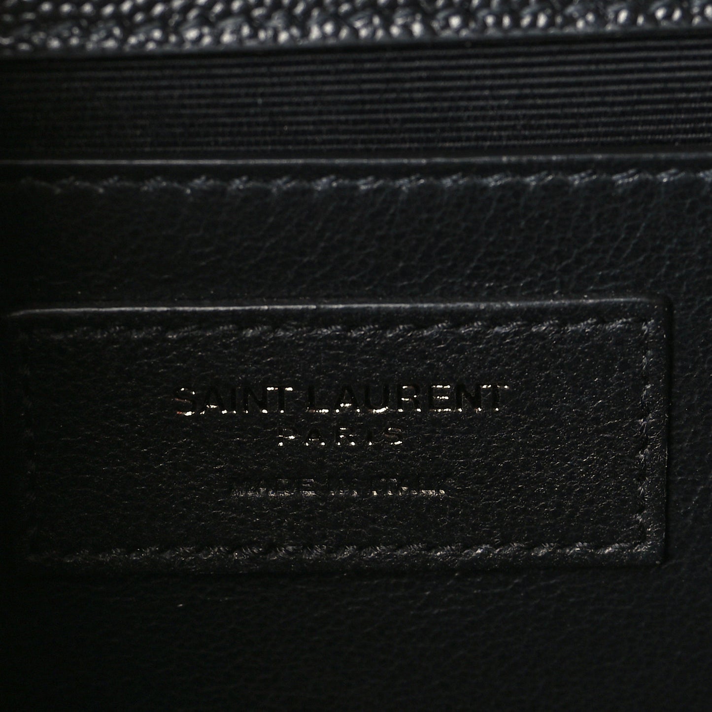 Grain De Poudre Medium Classic Monogram Kate Satchel Black