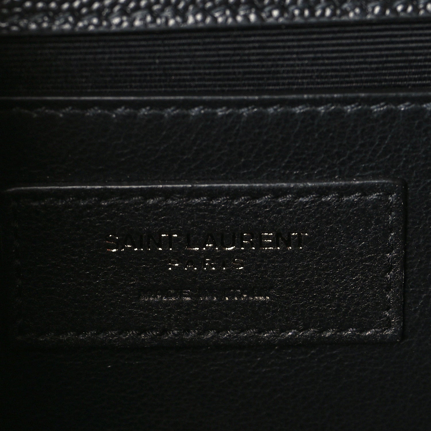Saint Laurent Grain De Poudre Medium Classic Monogram Kate Satchel Black 6 of 9