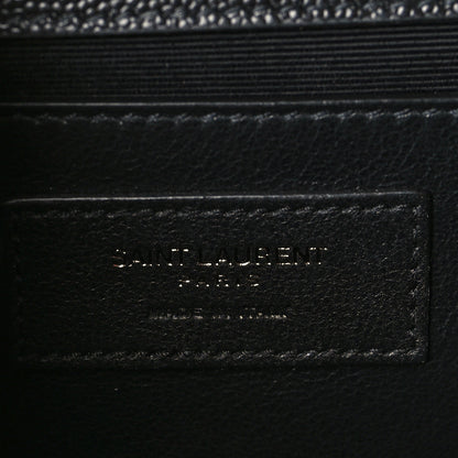Saint Laurent Grain De Poudre Medium Classic Monogram Kate Satchel Black 6 of 9