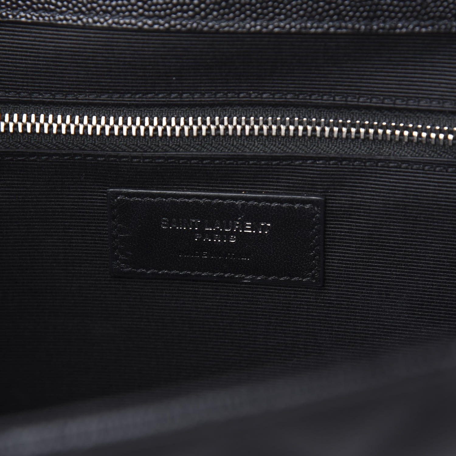 Saint Laurent Grain De Poudre Large Tri-Quilt Monogram Satchel Black 5 of 10