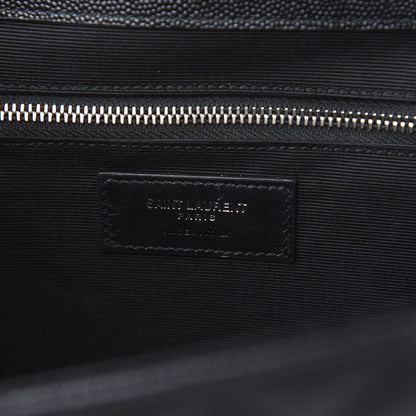 Saint Laurent Grain De Poudre Large Tri-Quilt Monogram Satchel Black 5 of 10