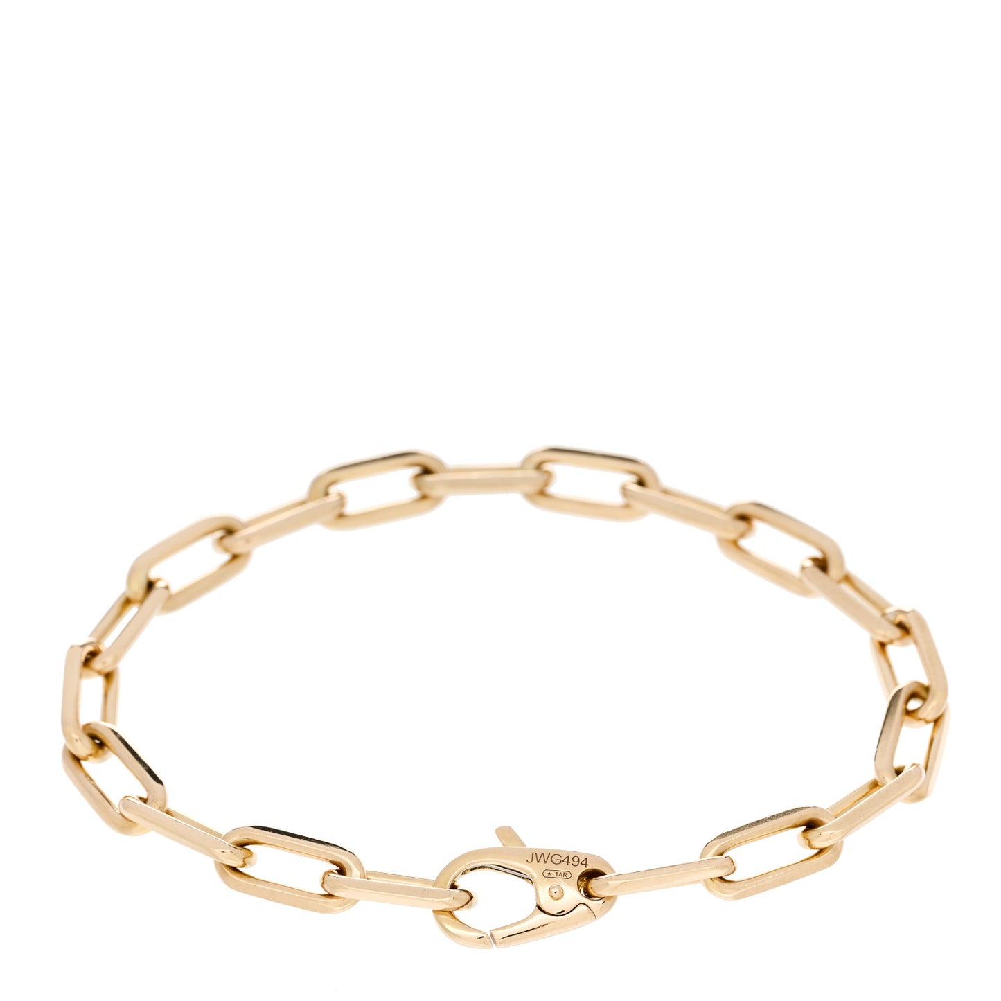 18K Yellow Gold Santos de Cartier Link Chain Bracelet