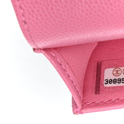 Chanel Caviar Quilted Crystal CC Airpods Pro Case Pink 6 of 6