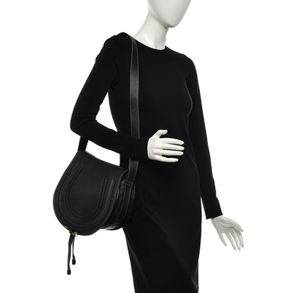 Chloe Calfskin Medium Marcie Round Crossbody Bag Black 2 of 6