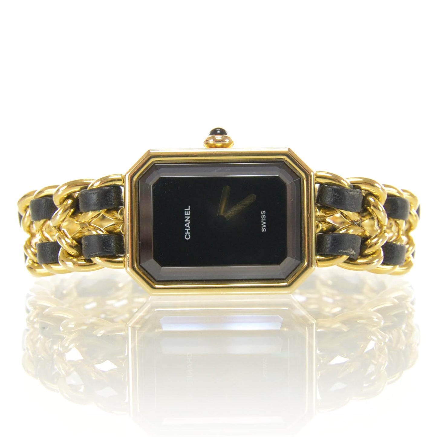 Stainless Steel Lambskin 20mm Chain Premiere Quartz Watch Gold M