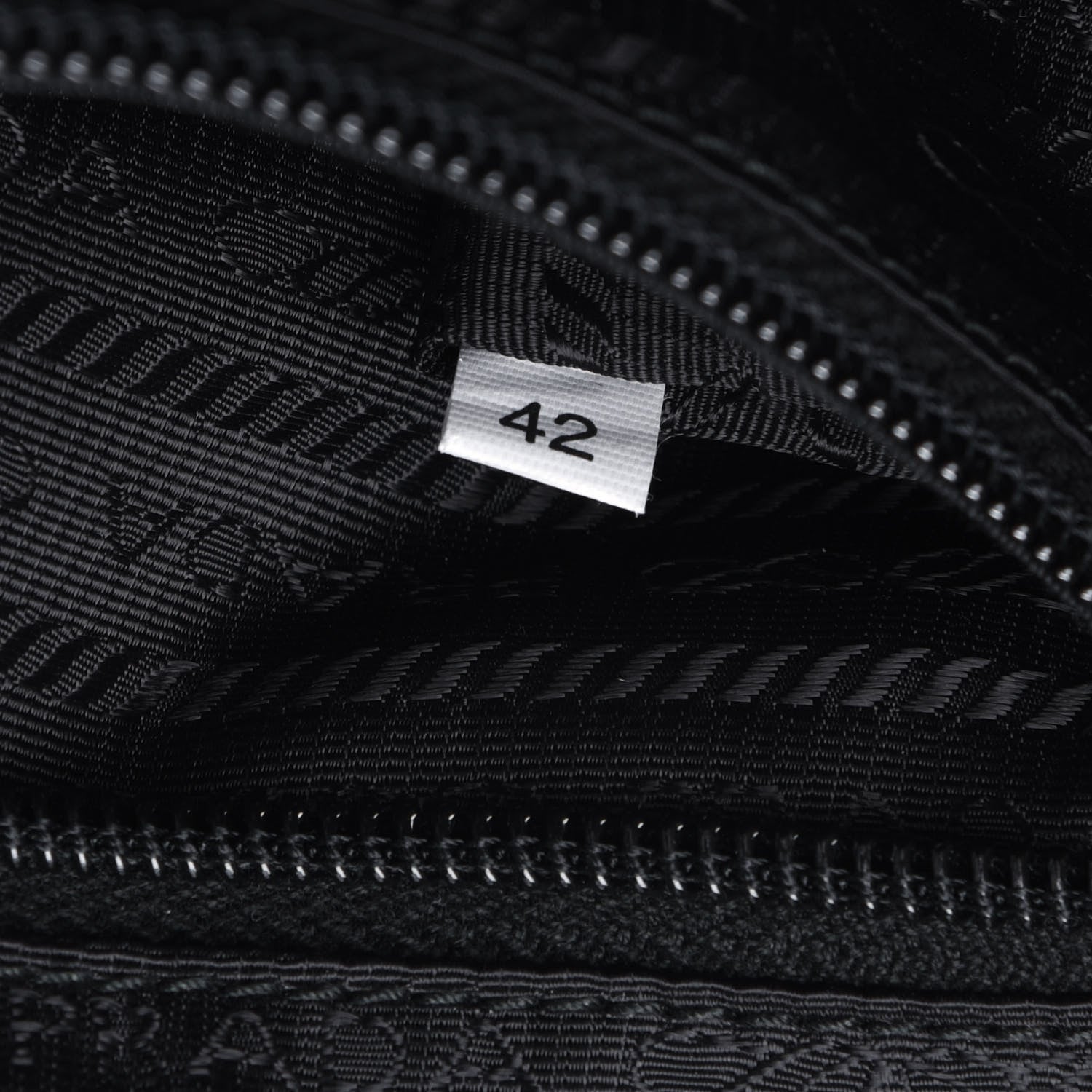 Prada Tessuto Nylon Saffiano Wristlet Black 7 of 13