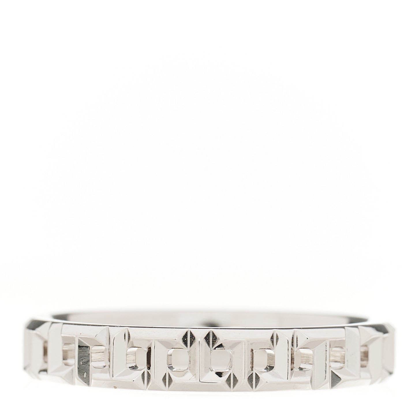 18K White Gold Narrow T True Band Ring 54 7