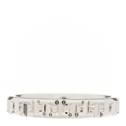 Tiffany 18K White Gold Narrow T True Band Ring 54 7 2 of 3