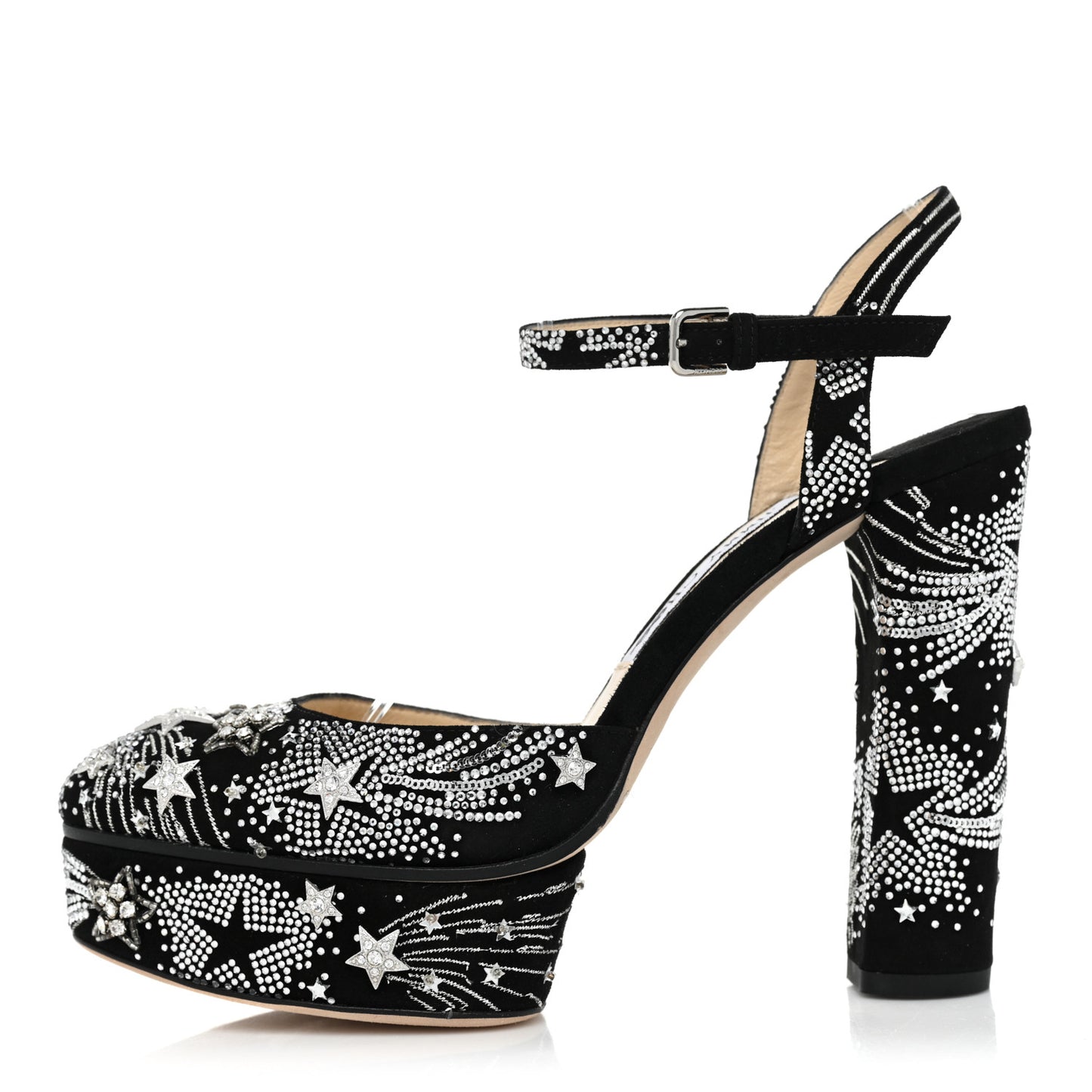 Suede Crystal Maple 125 Supernova Platforms 38.5 Black