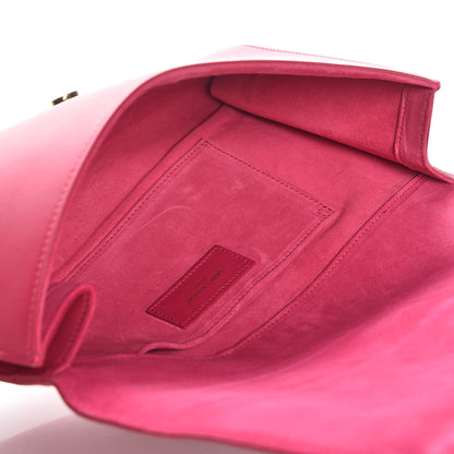 Saint Laurent Calfskin Classic Y Ligne Clutch Fuchsia 5 of 8