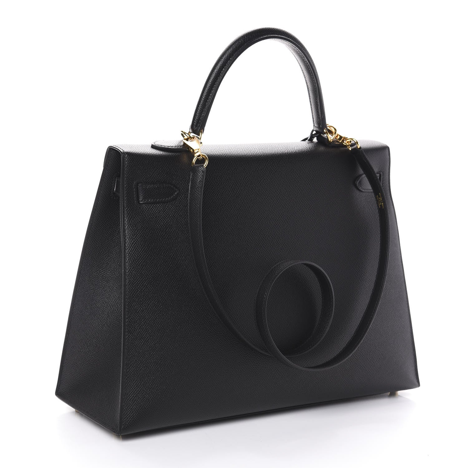 Hermes Epsom Kelly Sellier 35 Black 4 of 32